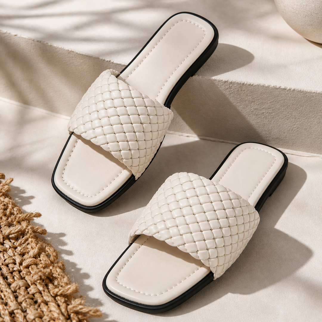 Caliste Leather Slides