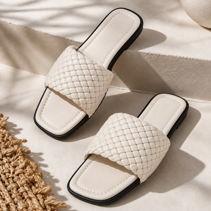 Caliste Leather Slides