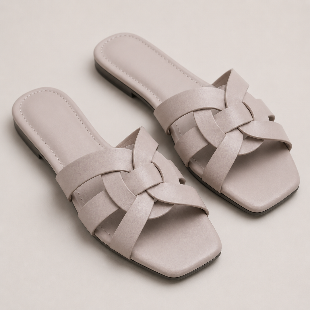 Nadinne Woven Flat Slides