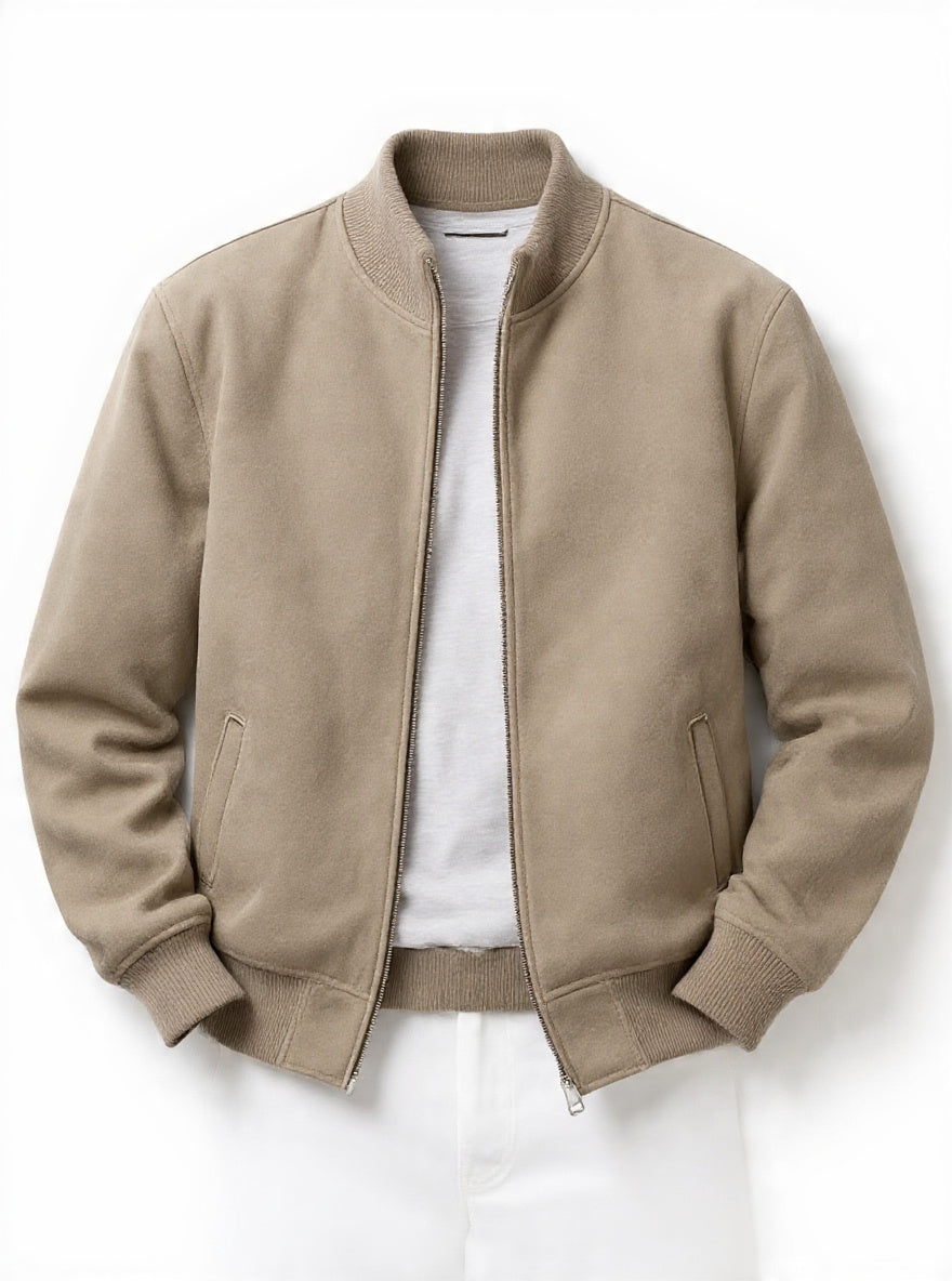 Northern Suede Bomber Jacket