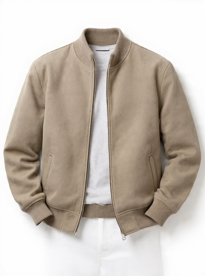 Northern Suede Bomber Jacket
