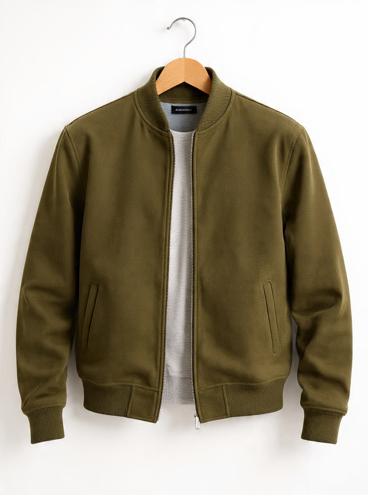 Northern Suede Bomber Jacket