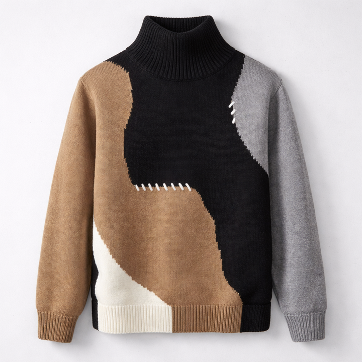 Bexley Patchwork Knit Sweater