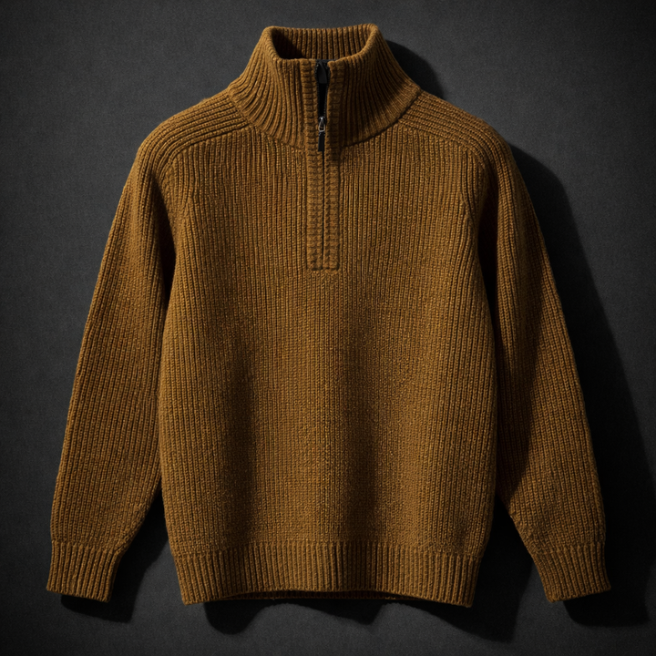 Goldfin Quarter-Zip Sweater
