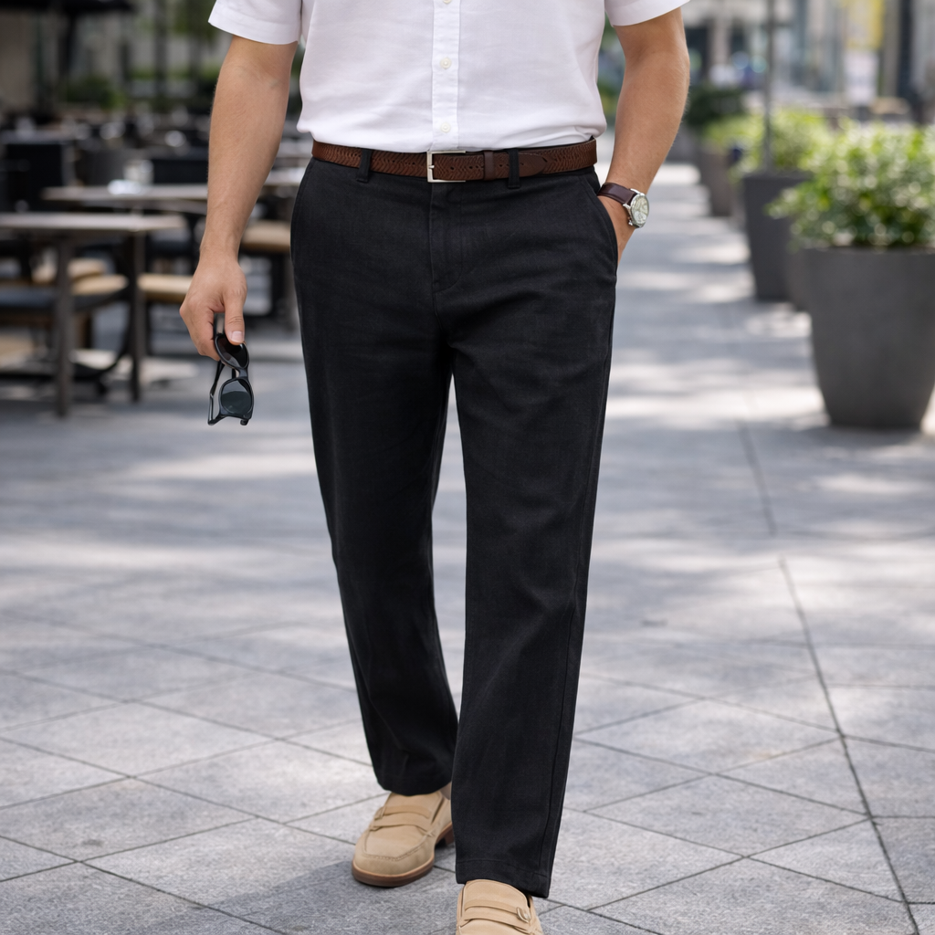 Ravello Linen-Blend Trousers