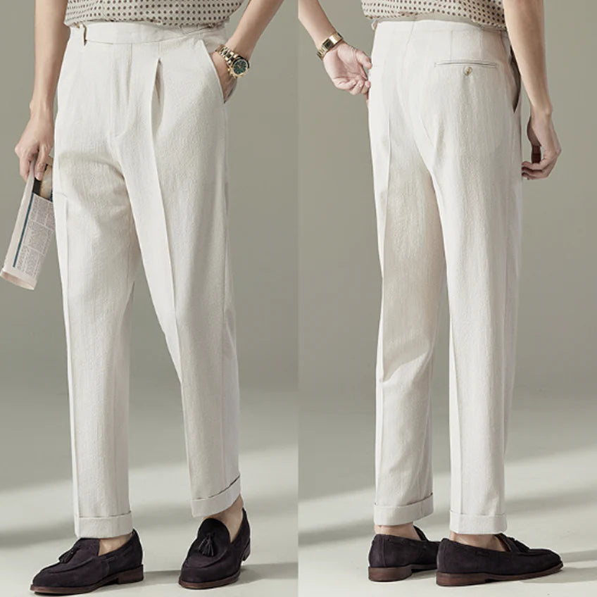 Lorenzo Pleated Trousers