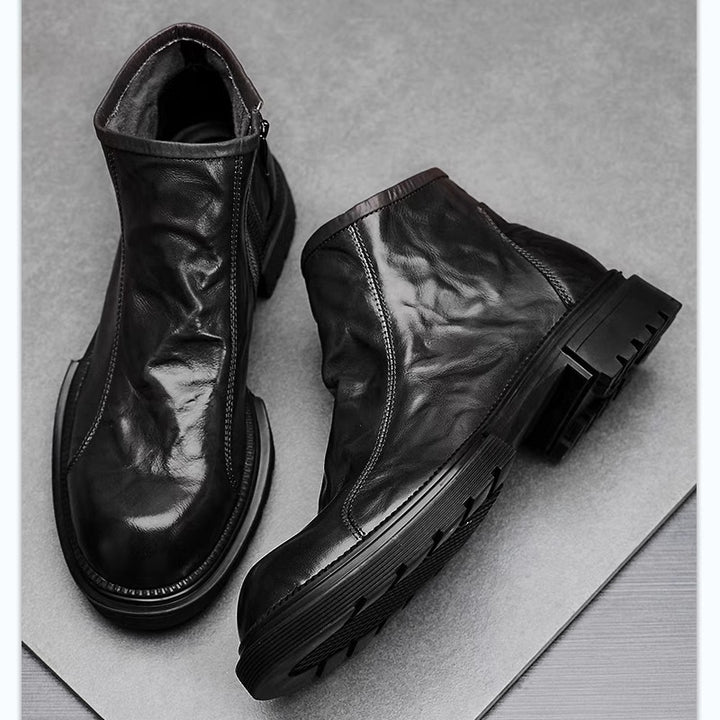 Brandy Leather Boots
