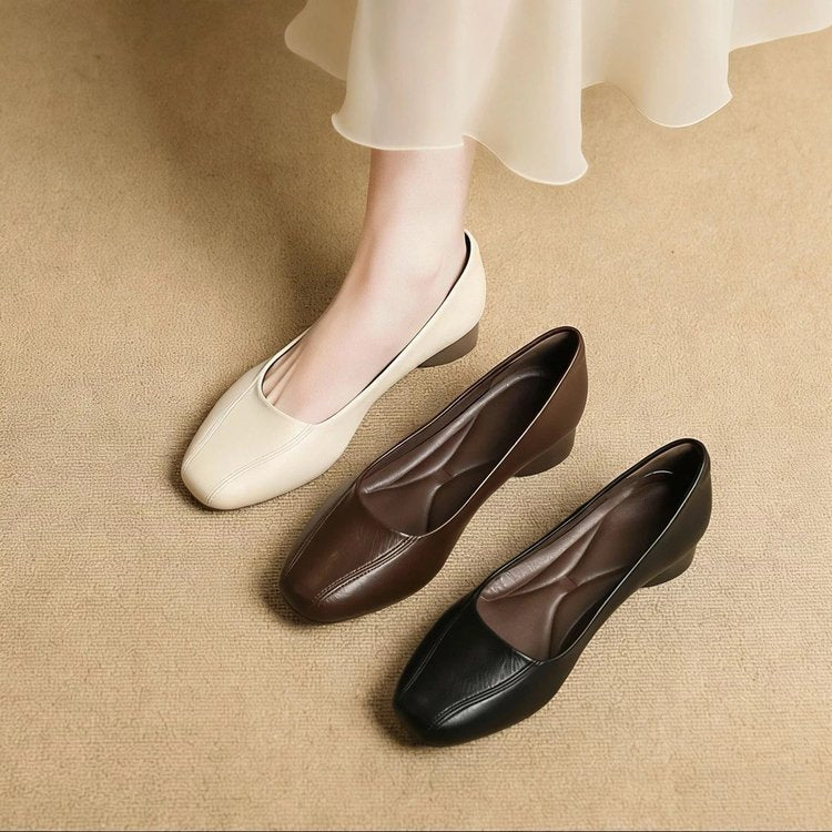 Havana Leather Heels