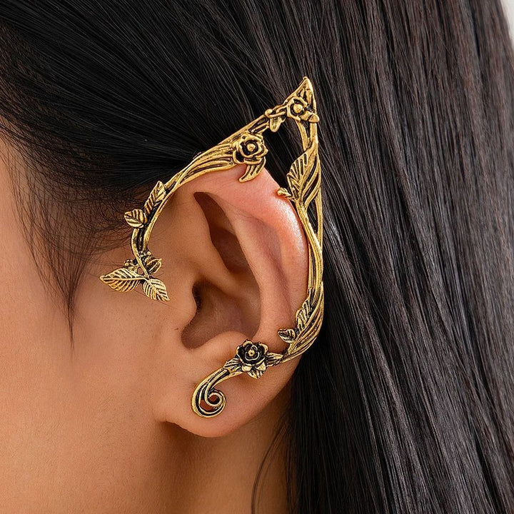 Elven Rose Ear Cuff