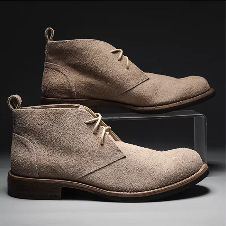 Rippley Suede Leather Boots