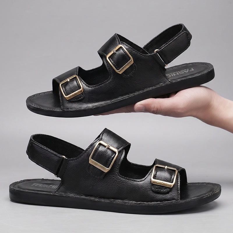 Marlow Double-Buckle Sandals