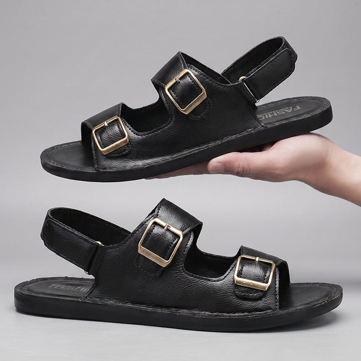 Marlow Double-Buckle Sandals