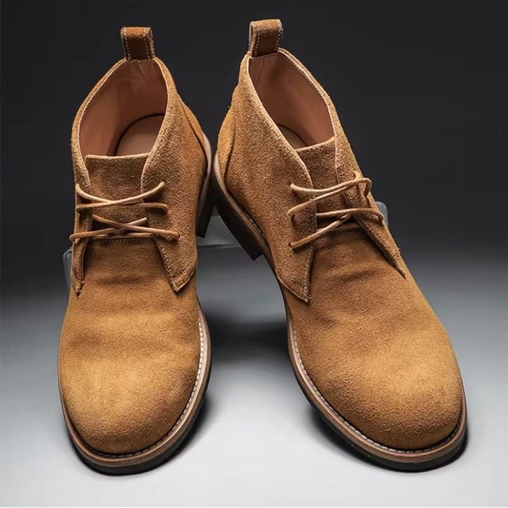 Rippley Suede Leather Boots