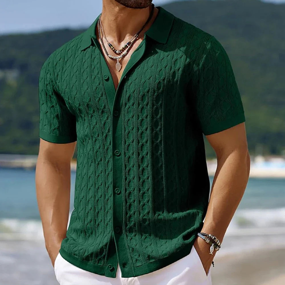 Hanley Button-Up Polo Shirt