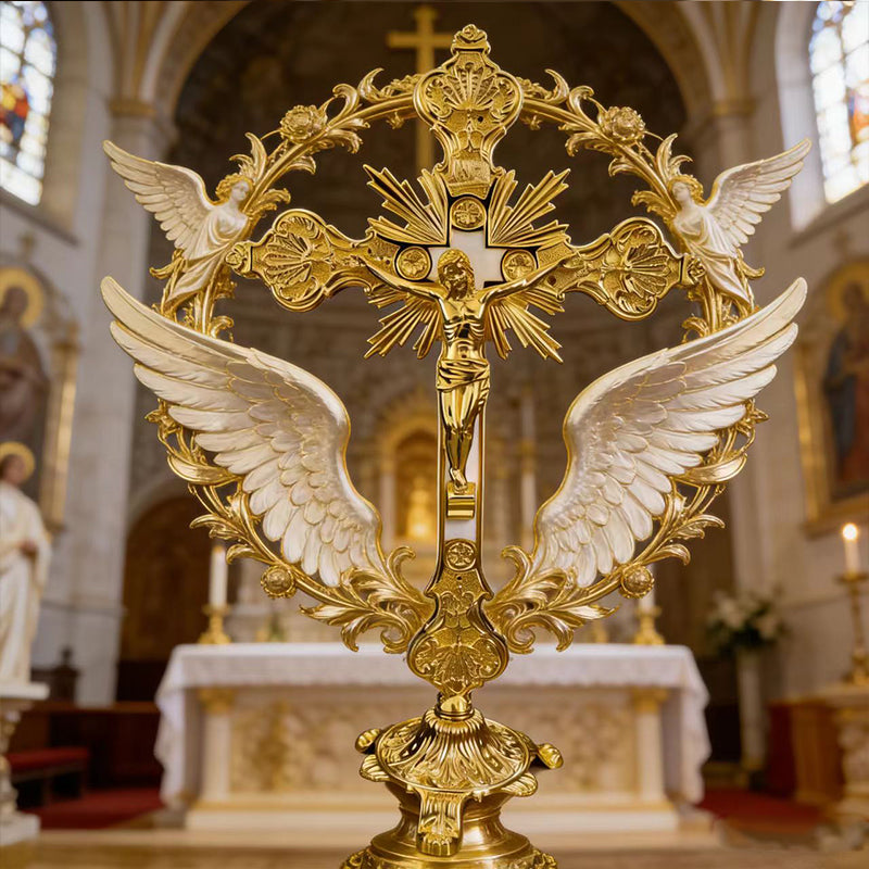 Radiant Grace Gold Crucifix