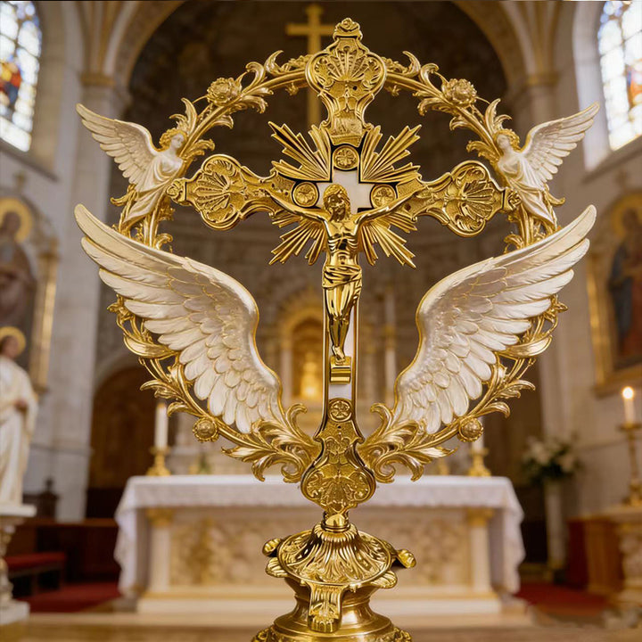 Radiant Grace Gold Crucifix