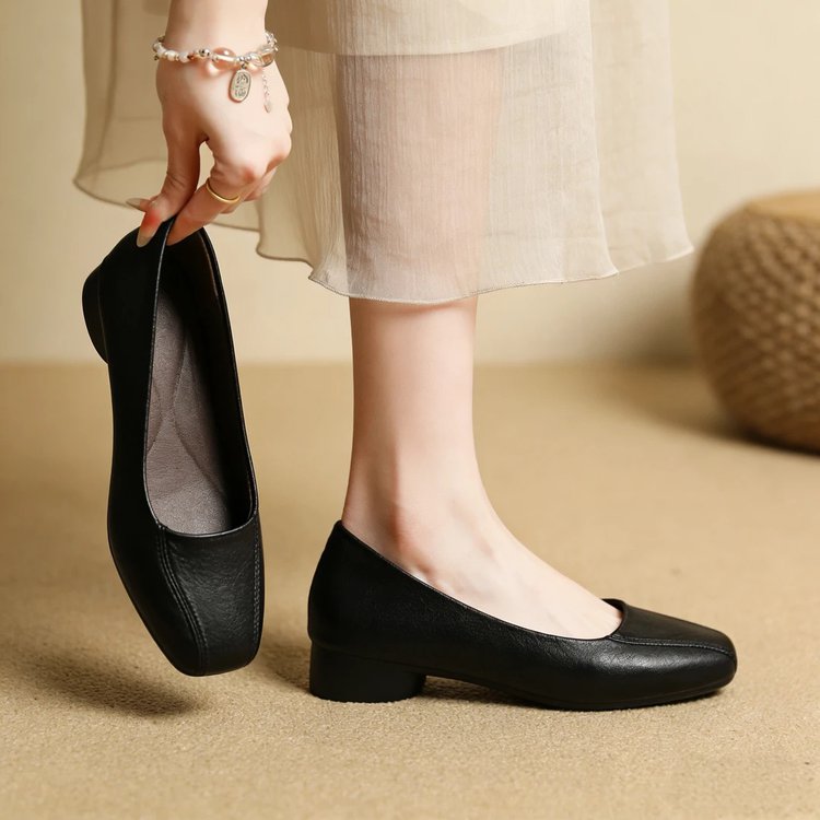 Havana Leather Heels