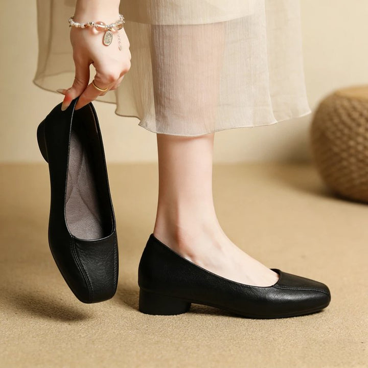 Havana Leather Heels
