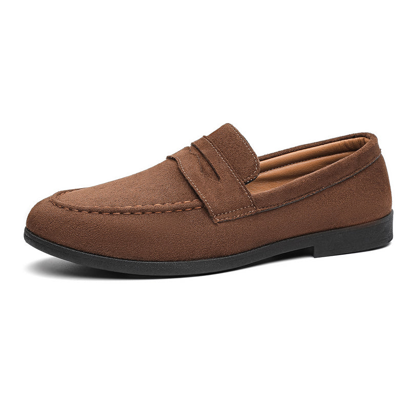 Arista Suede Penny Loafers