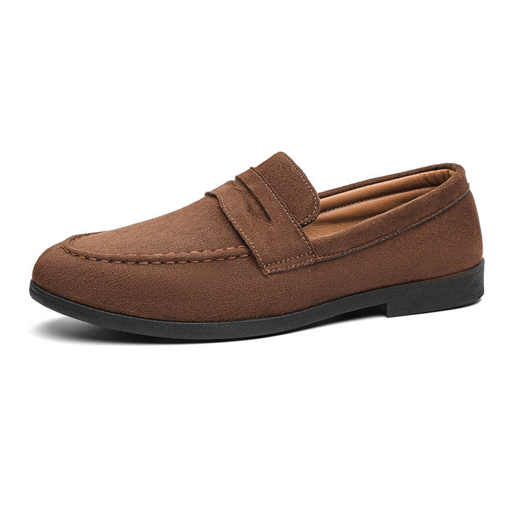 Arista Suede Penny Loafers