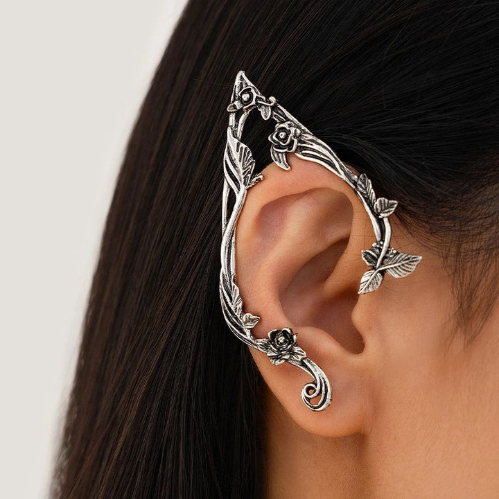 Elven Rose Ear Cuff