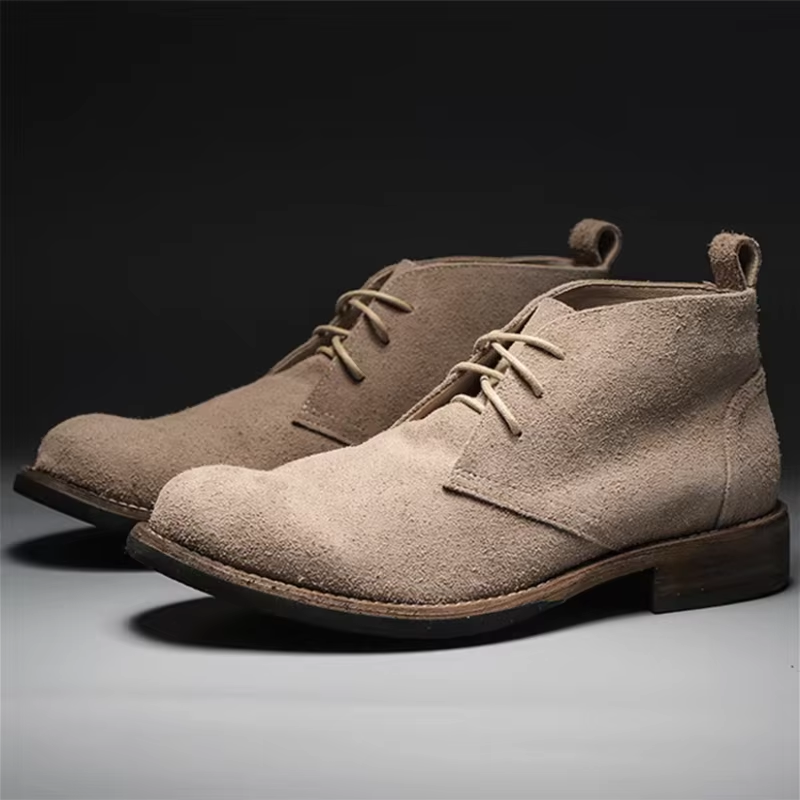 Rippley Suede Leather Boots