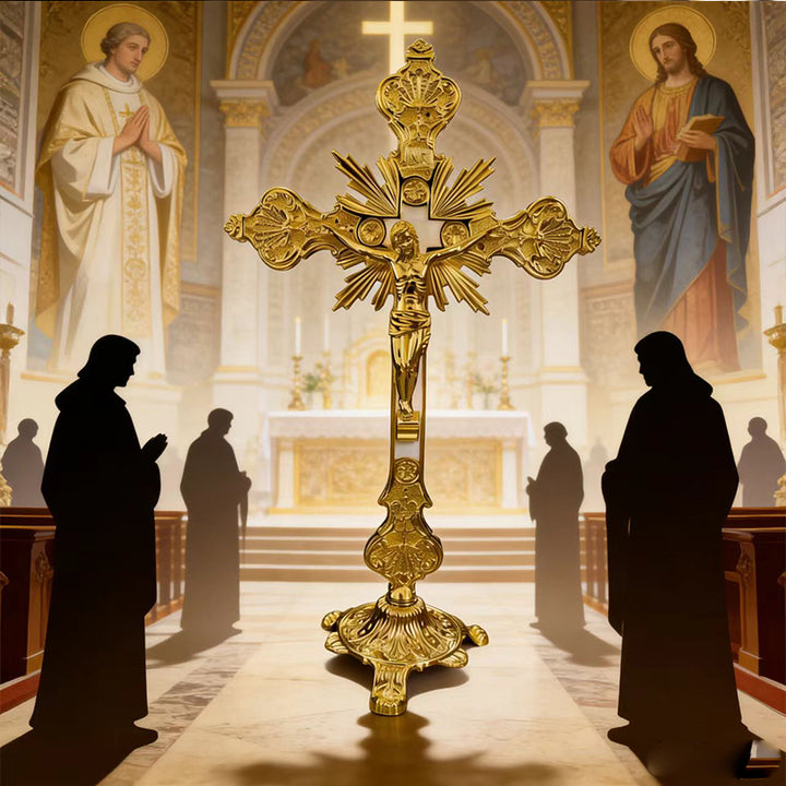 Radiant Grace Gold Crucifix