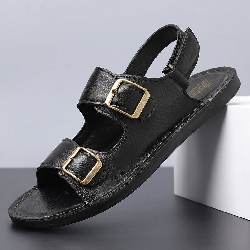 Marlow Double-Buckle Sandals