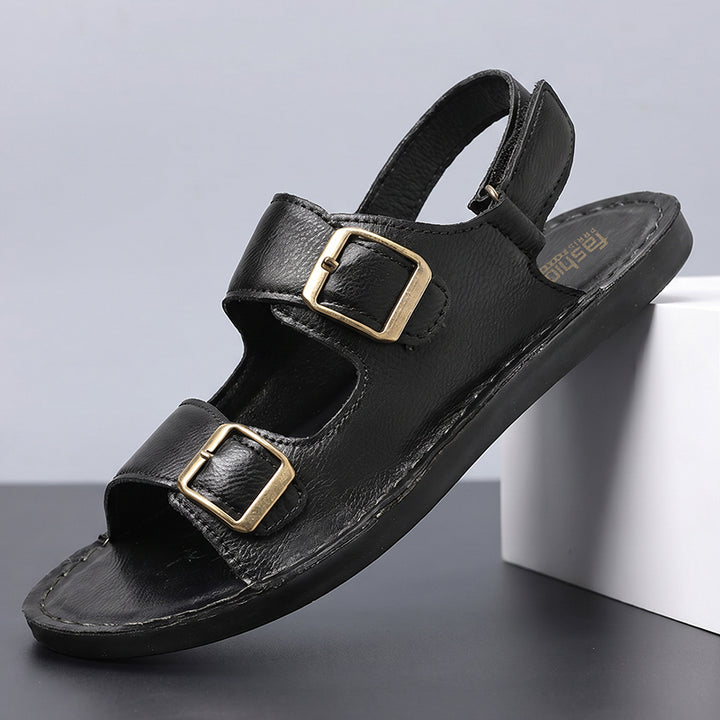 Marlow Double-Buckle Sandals