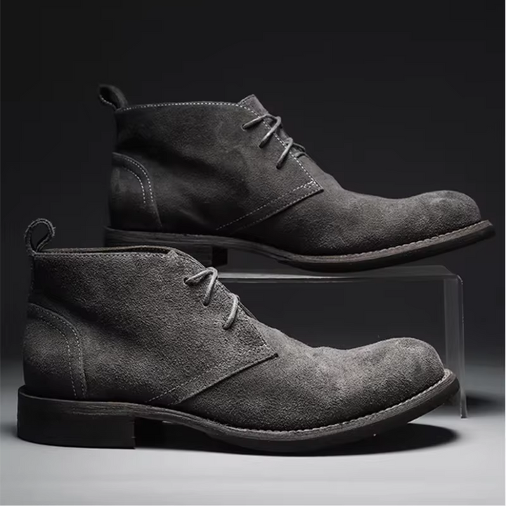 Rippley Suede Leather Boots