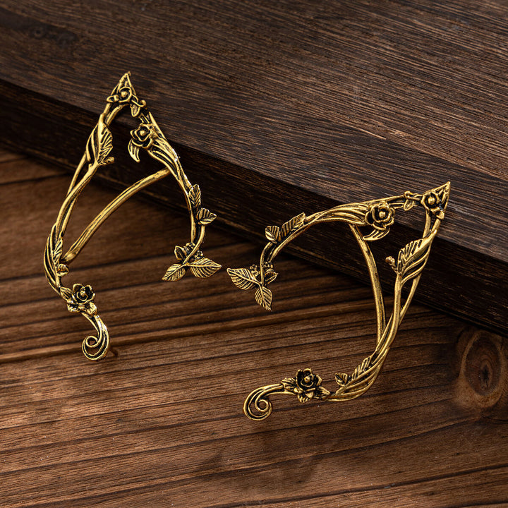 Elven Rose Ear Cuff