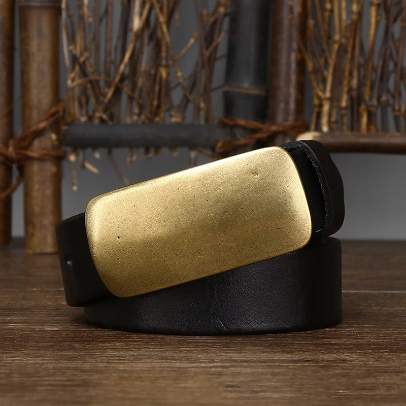 Vintage Brass Buckle Belt