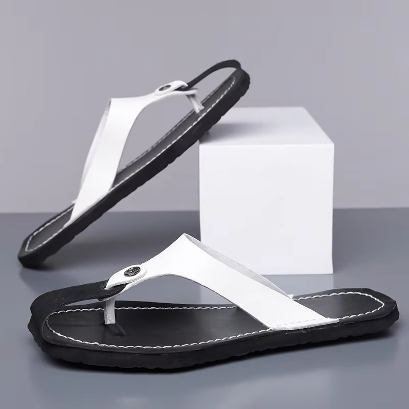 Amalfi Leather Slides