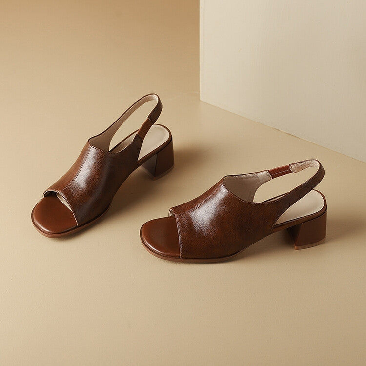 Odile Leather Slingback Sandal