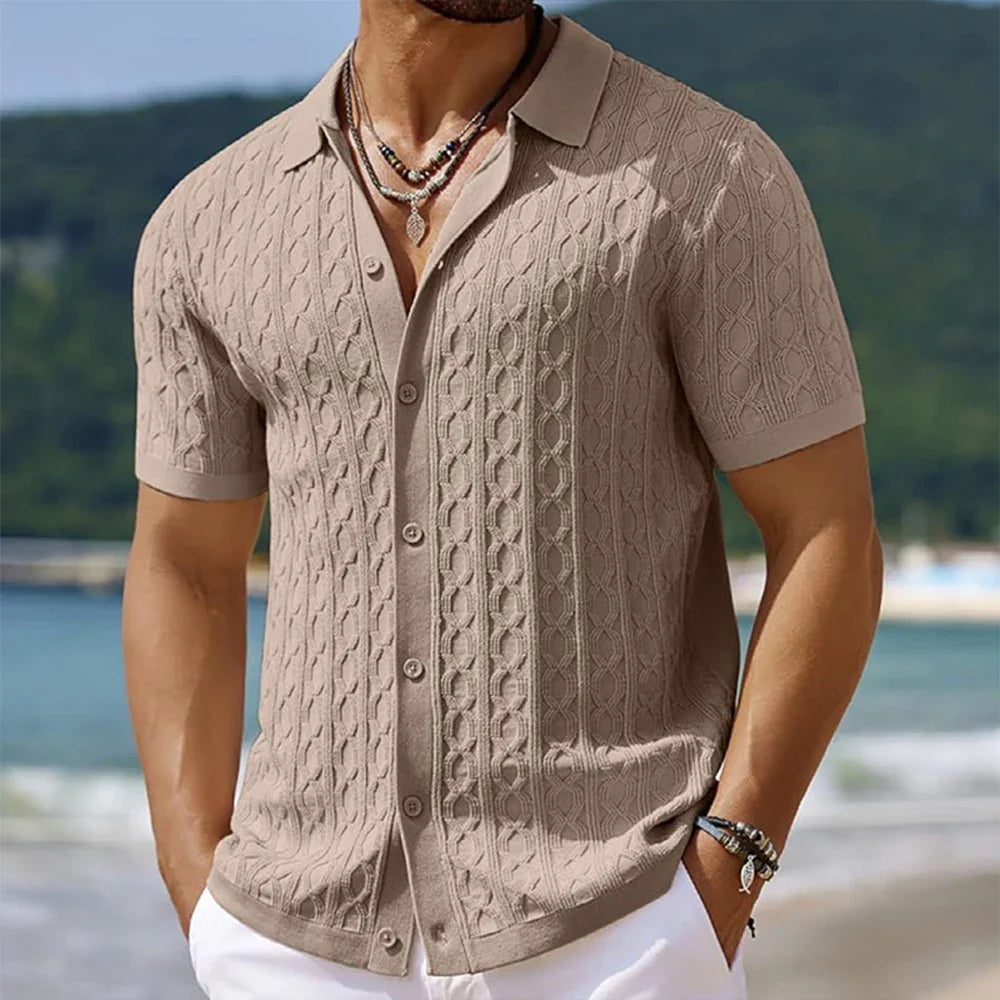 Hanley Button-Up Polo Shirt
