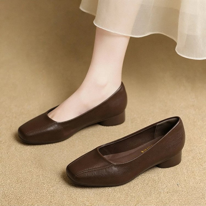 Havana Leather Heels