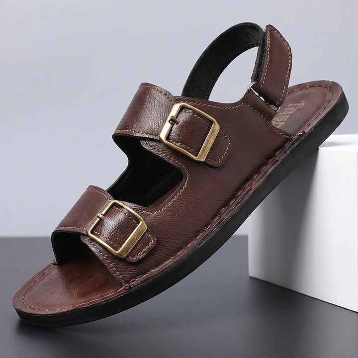 Marlow Double-Buckle Sandals