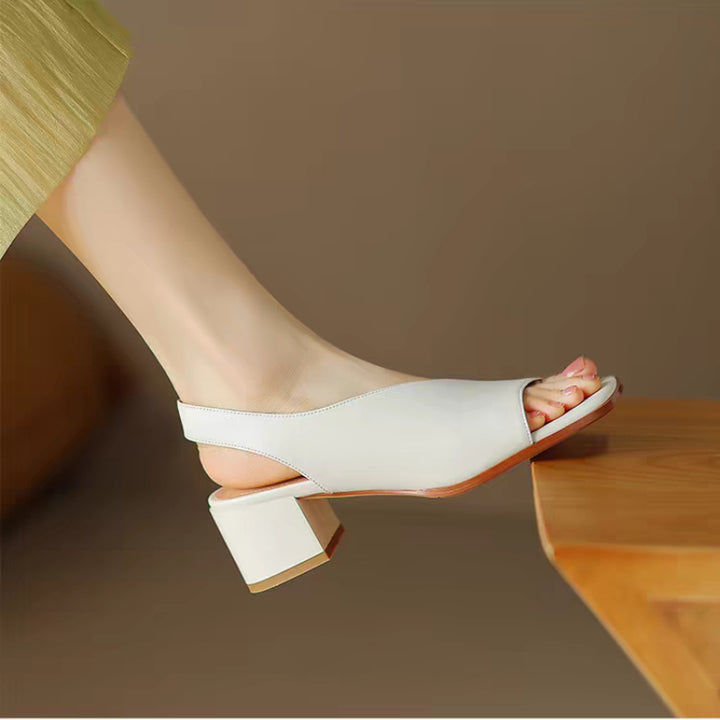 Lisette Leather Heels