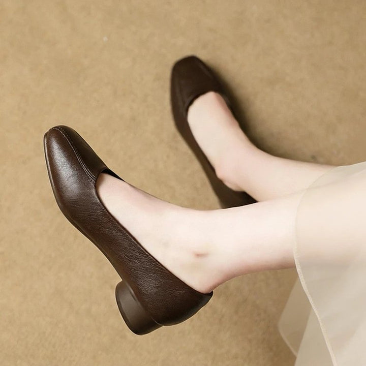 Havana Leather Heels