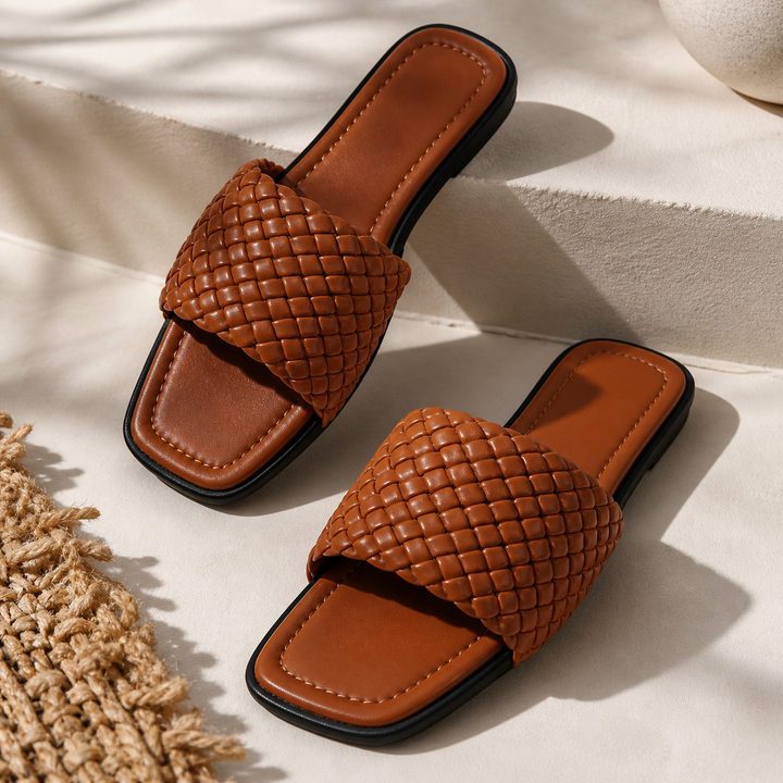 Caliste Leather Slides