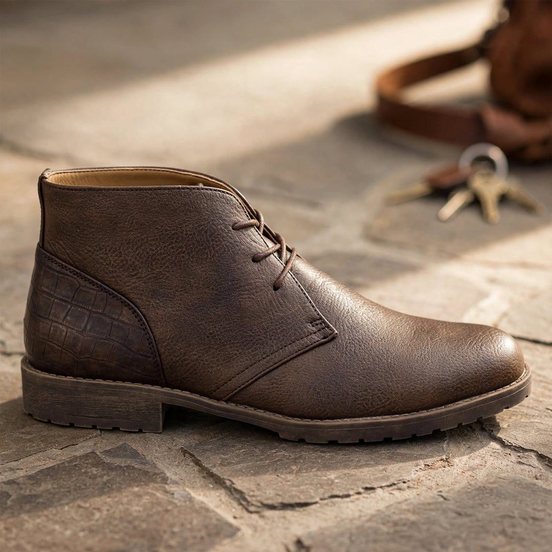 Harlan Leather Desert Boots