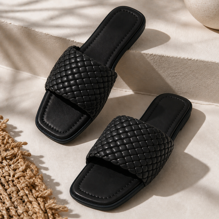 Caliste Leather Slides