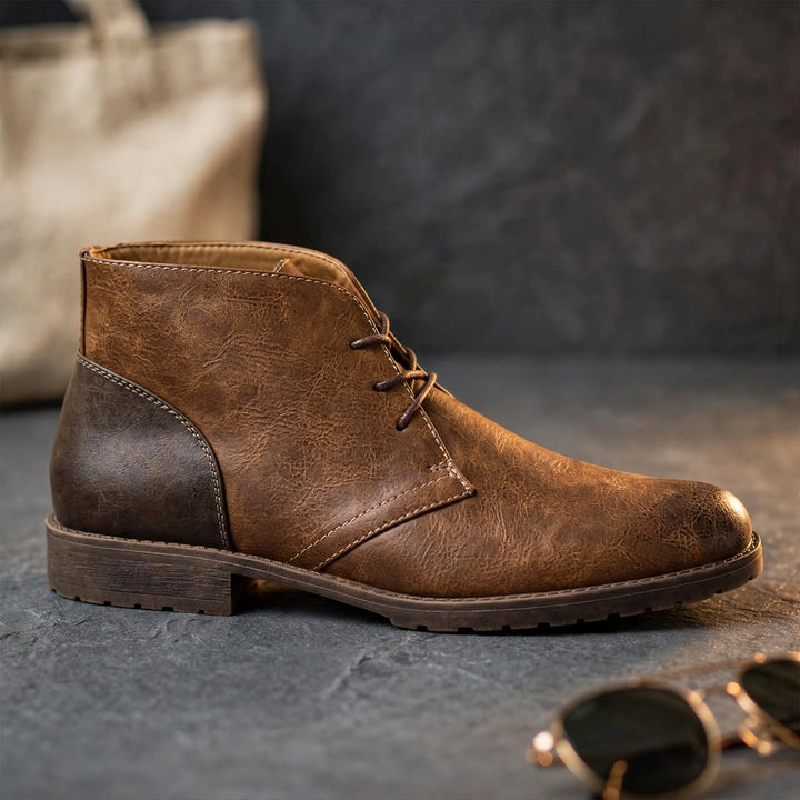 Harlan Leather Desert Boots