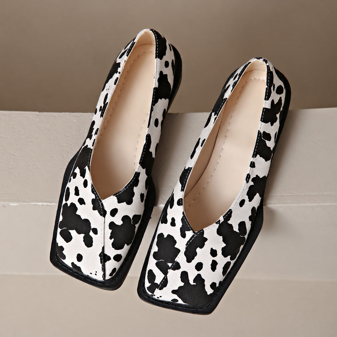 Mirana Leather Flats in Cow color