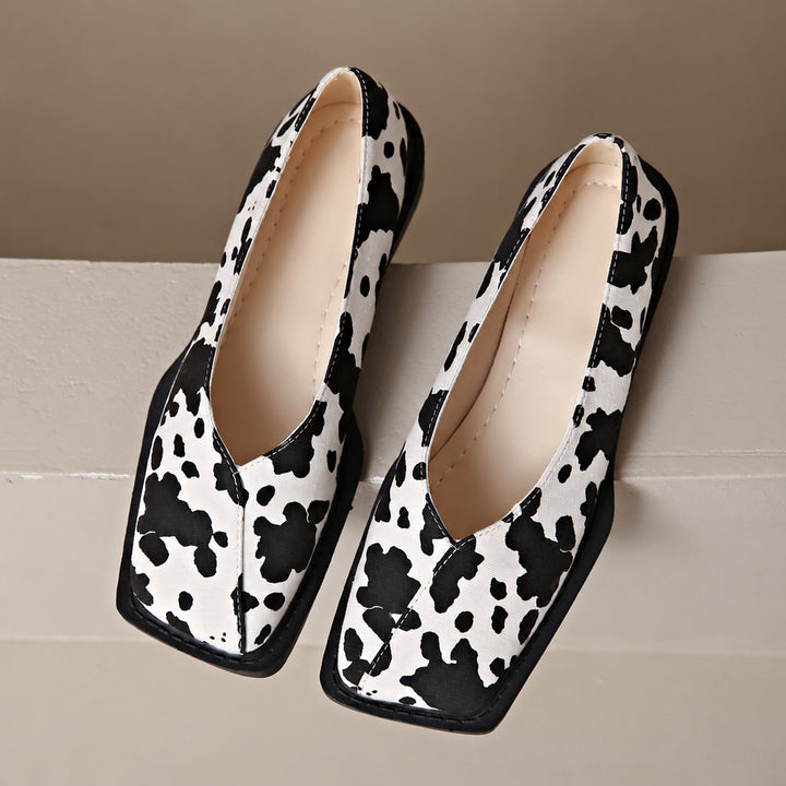 Mirana Leather Flats in Cow color
