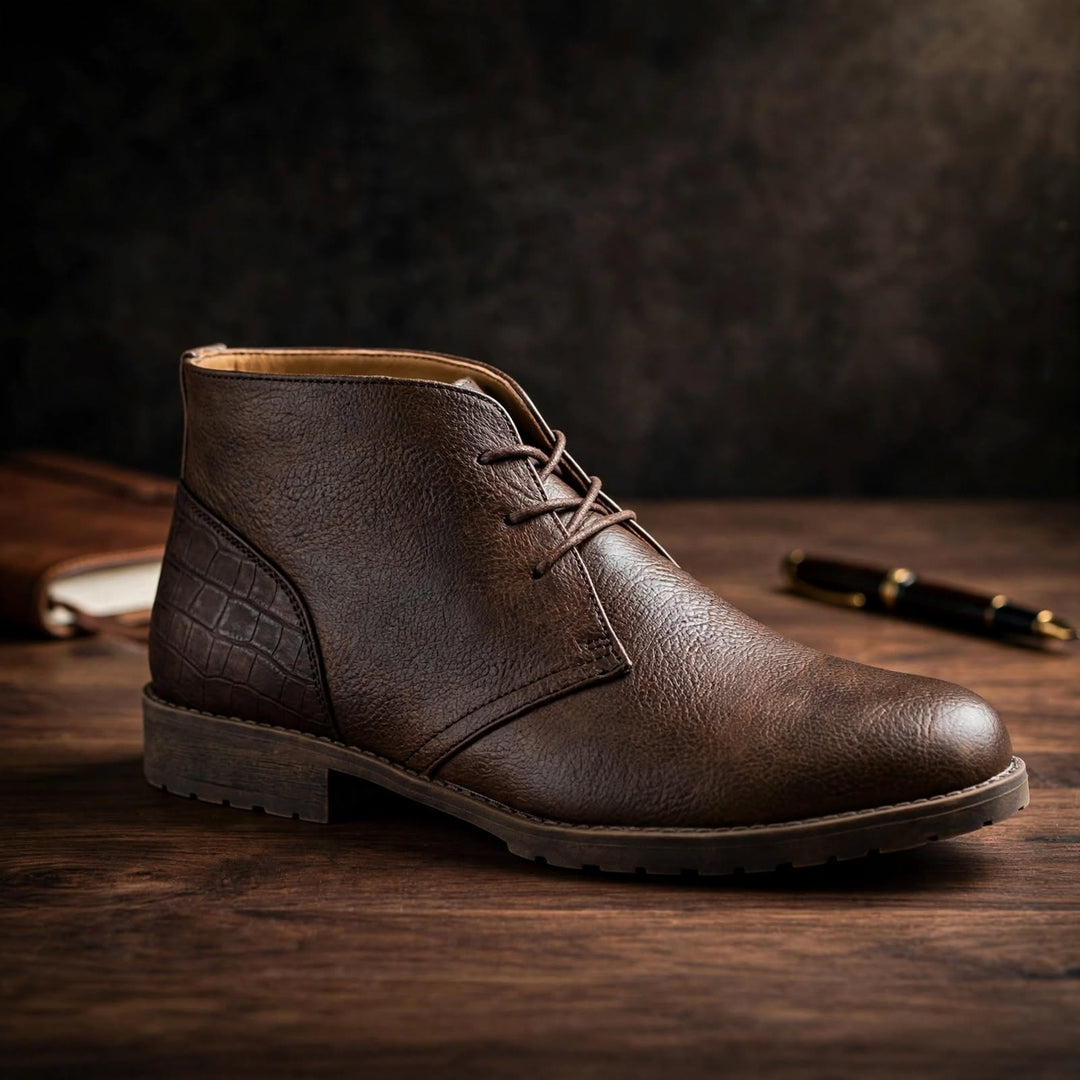 Harlan Leather Desert Boots