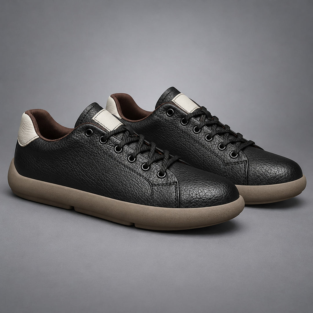Parker Leather Sneakers in Black upgraded model