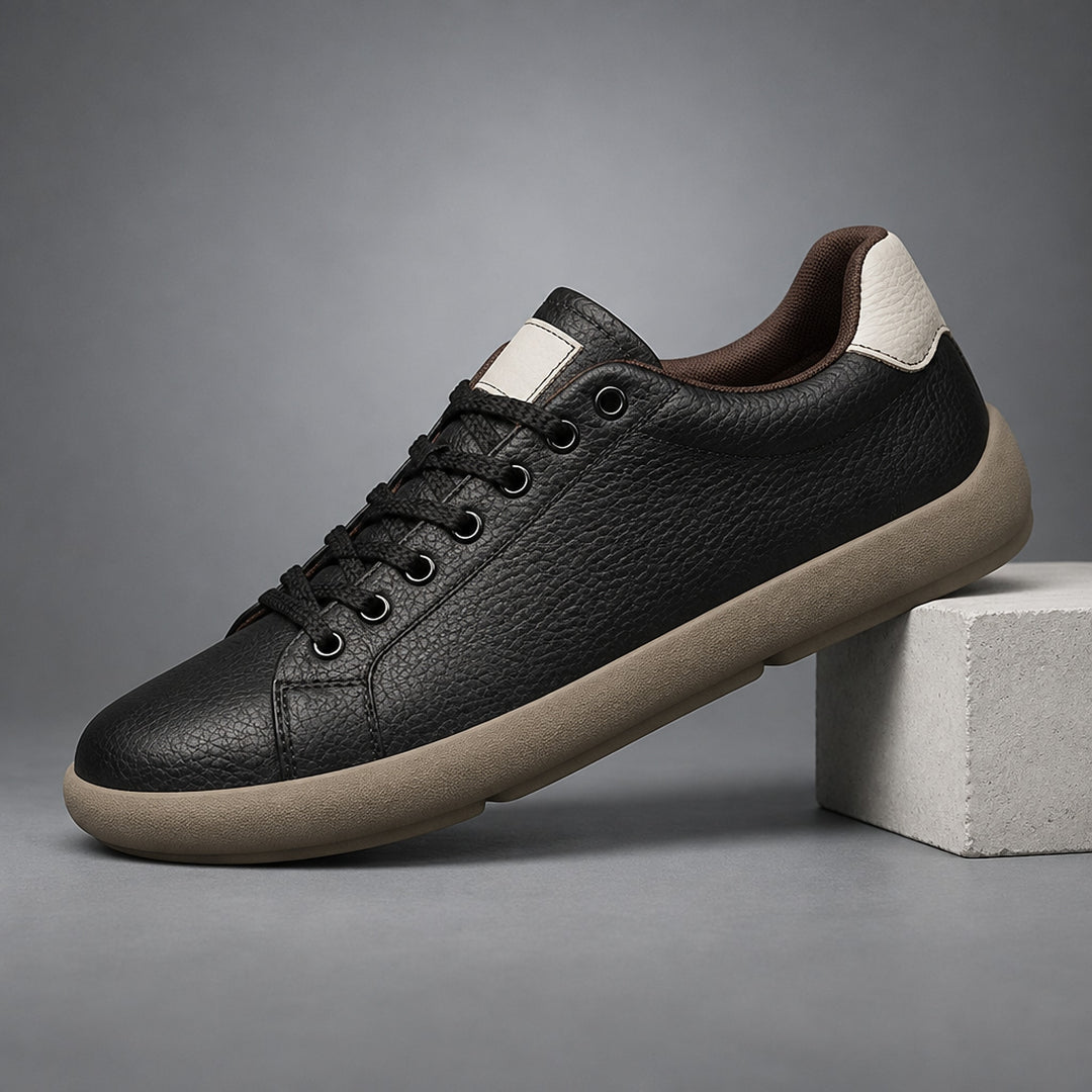 Parker Leather Sneakers in Black upgraded model (plinth)