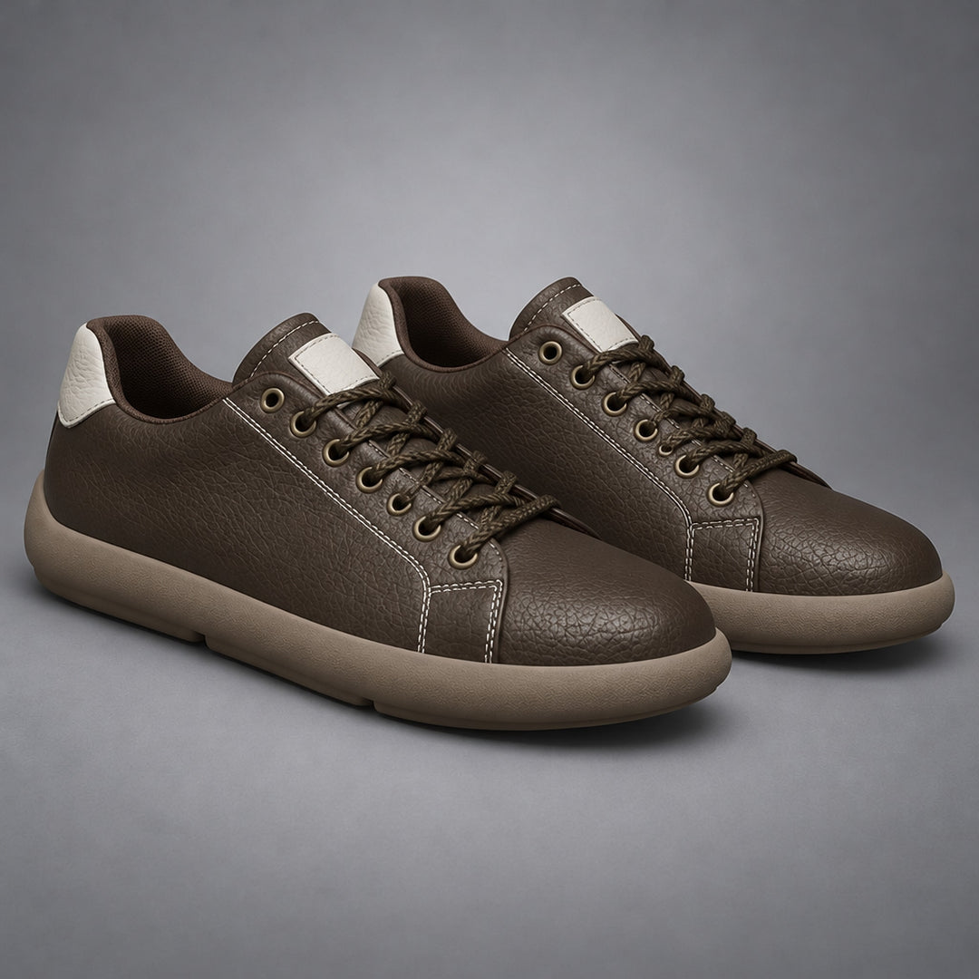 Parker Leather Sneakers in Khaki