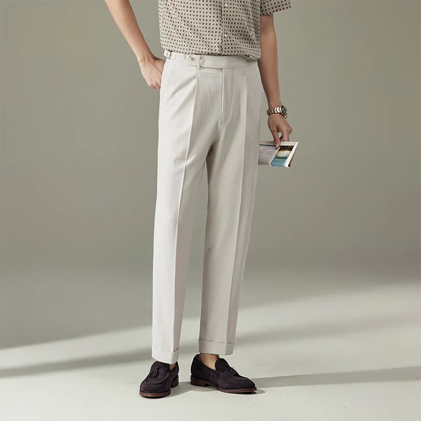 Lorenzo Pleated Trousers